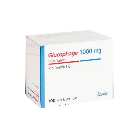 GLUCOPHAGE 1000 MG TAB METFORMIN (1000 mg tablet) 100 TABS MERCK